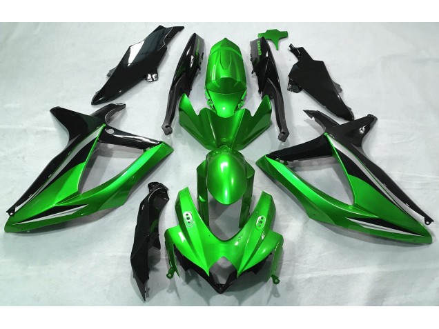 Gloss Green 2008-2010 Suzuki GSXR 600-750 Motorcycle Fairings