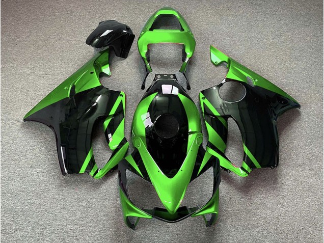 Gloss Green and Black 2001-2003 Honda CBR600 F4i Motorcycle Fairings