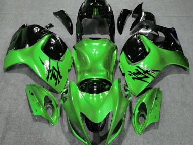 Gloss Green and Black 2008-2019 Suzuki GSXR 1300 Motorcycle Fairings