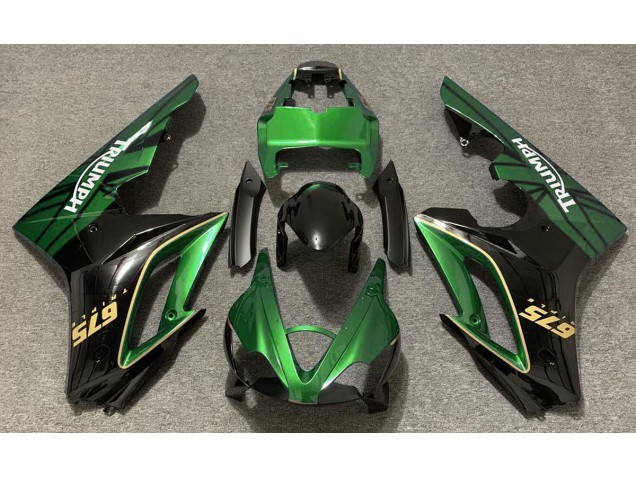 Gloss Green and Black 2009-2012 Triumph Daytona 675 Motorcycle Fairings