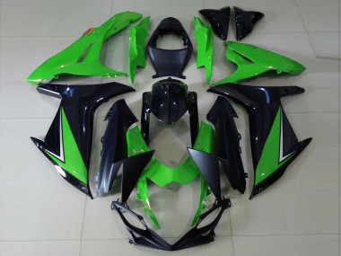 Gloss Green and Black 2011-2020 Suzuki GSXR 600-750 Motorcycle Fairings