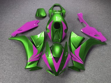 Gloss Green and Pink 2012-2016 Honda CBR1000RR Motorcycle Fairings