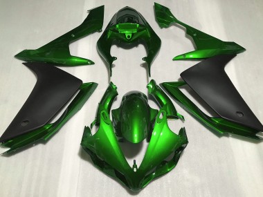 Gloss Green & Black 2007-2008 Yamaha R1 Motorcycle Fairings