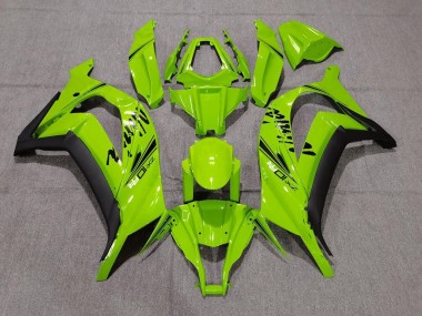 Gloss Green & Black 2011-2015 Kawasaki ZX10R Motorcycle Fairings