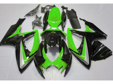 Gloss Green Debadged 2006-2007 Suzuki GSXR 600-750 Motorcycle Fairings