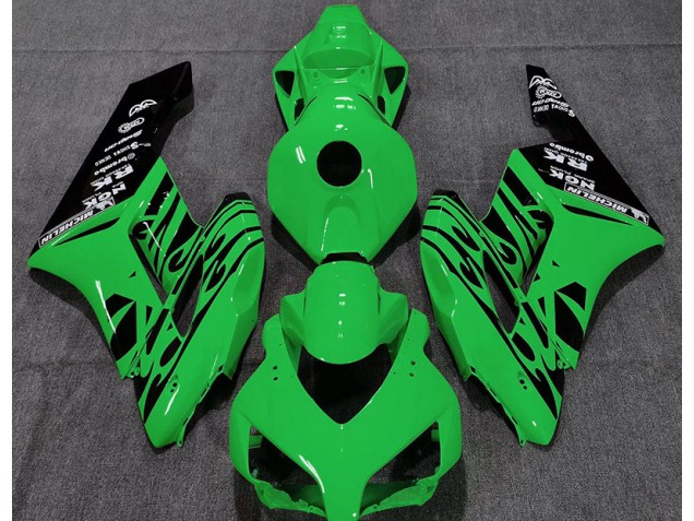 Gloss Green Flame 2004-2005 Honda CBR1000RR Motorcycle Fairings