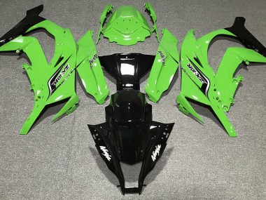 Gloss Green & Logos 2011-2015 Kawasaki ZX10R Motorcycle Fairings