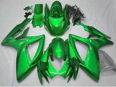 Gloss Green Plain 2006-2007 Suzuki GSXR 600-750 Motorcycle Fairings