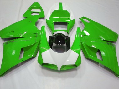 Gloss Green & White 1993-2005 Ducati 996 748 916 998 Motorcycle Fairings