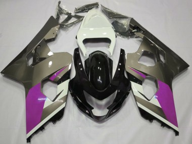 Gloss Grey 2004-2005 Suzuki GSXR 600-750 Motorcycle Fairings