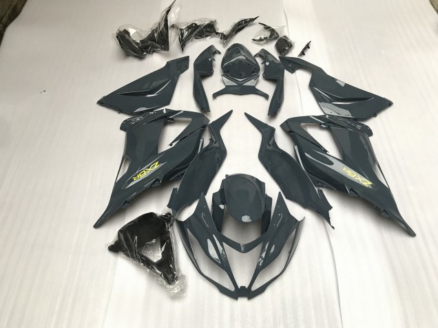 Gloss Grey 2013-2018 Kawasaki ZX6R Motorcycle Fairings