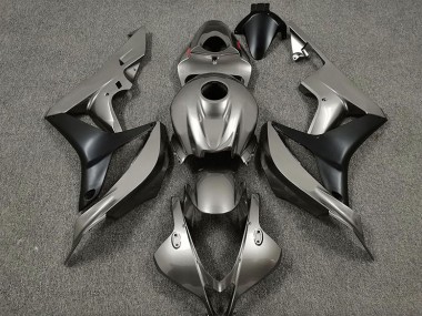 Gloss Grey and Black 2007-2008 Honda CBR600RR Motorcycle Fairings