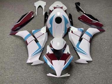 Gloss Light Blue and Maroon 2012-2016 Honda CBR1000RR Motorcycle Fairings