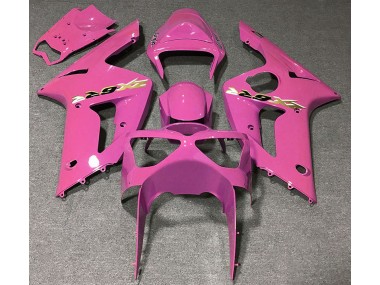 Gloss Pink 2003-2004 Kawasaki ZX6R Motorcycle Fairings