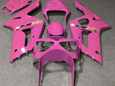 Gloss Pink 2003-2004 Kawasaki ZX6R Motorcycle Fairings