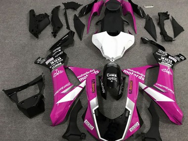 Gloss Pink Logo Style 2015-2019 Yamaha R1 Motorcycle Fairings