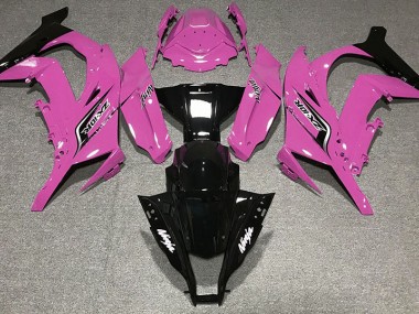 Gloss Pink & Logos 2011-2015 Kawasaki ZX10R Motorcycle Fairings