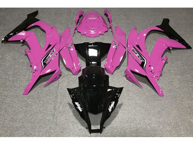 Gloss Pink & Logos 2011-2015 Kawasaki ZX10R Motorcycle Fairings