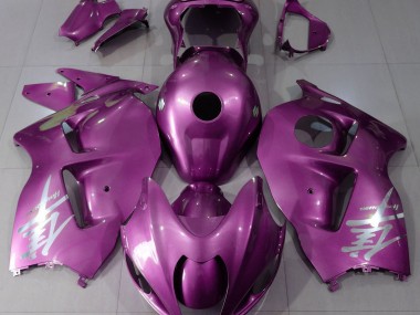 Gloss Pink & Silver Logo 1997-2007 Suzuki GSXR 1300 Motorcycle Fairings