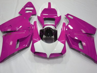 Gloss Pink & White 1993-2005 Ducati 996 748 916 998 Motorcycle Fairings