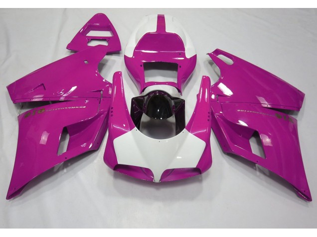 Gloss Pink & White 1993-2005 Ducati 996 748 916 998 Motorcycle Fairings