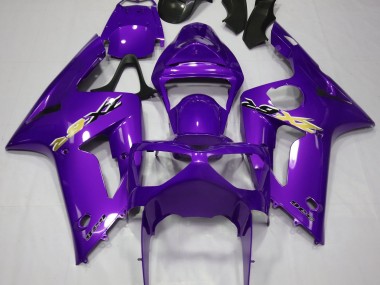 Gloss Purple 2003-2004 Kawasaki ZX6R Motorcycle Fairings