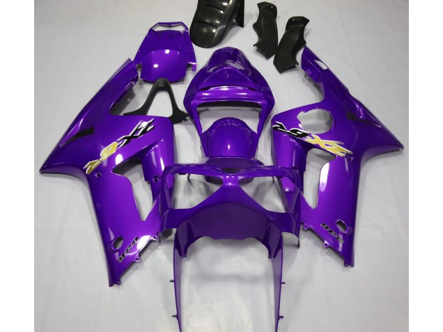 Gloss Purple 2003-2004 Kawasaki ZX6R Motorcycle Fairings