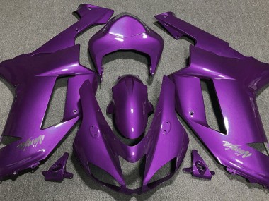 Gloss Purple 2007-2008 Kawasaki ZX6R Motorcycle Fairings