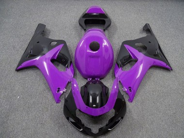 Gloss Purple and Black 2001-2003 Suzuki GSXR 600-750 Motorcycle Fairings