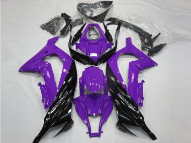 Gloss Purple and Black 2011-2015 Kawasaki ZX10R Motorcycle Fairings