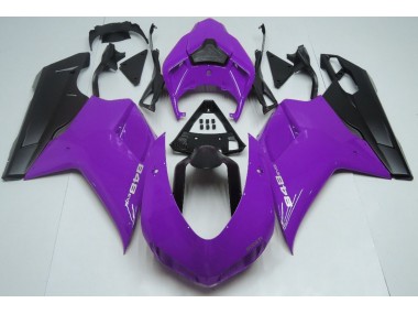 Gloss Purple & Black 2007-2012 Ducati 848 1098 1198 Motorcycle Fairings