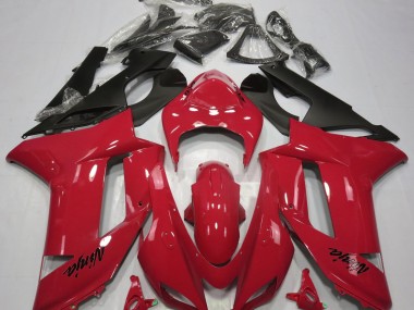 Gloss Red 2007-2008 Kawasaki ZX6R Motorcycle Fairings