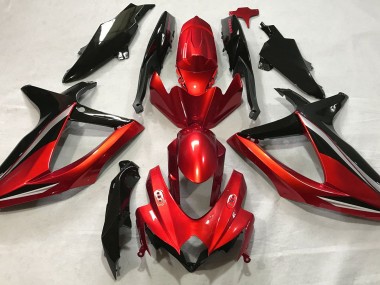 Gloss Red 2008-2010 Suzuki GSXR 600-750 Motorcycle Fairings