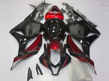 Gloss Red and Black 2009-2012 Honda CBR600RR Motorcycle Fairings