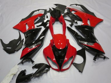 Gloss Red and Black 2009-2012 Kawasaki ZX6R Motorcycle Fairings