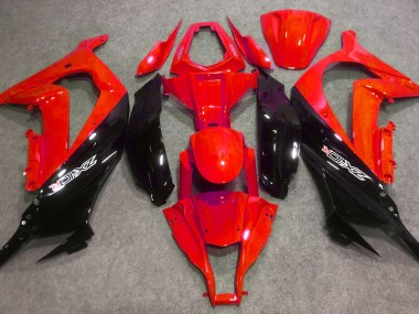 Gloss Red and Black 2016-2019 Kawasaki ZX10R Motorcycle Fairings