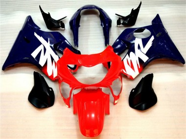 Gloss Red and Blue 1999-2000 Honda CBR600 F4 Motorcycle Fairings