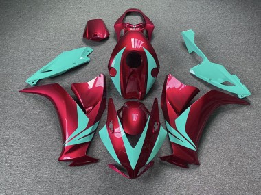 Gloss Red and Teal 2012-2016 Honda CBR1000RR Motorcycle Fairings