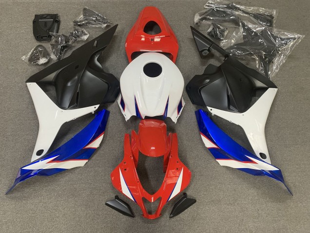 Gloss Red blue and White 2009-2012 Honda CBR600RR Motorcycle Fairings