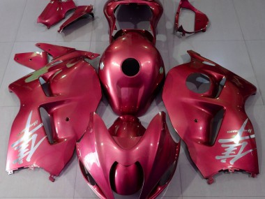 Gloss Red & Silver Logo 1997-2007 Suzuki GSXR 1300 Motorcycle Fairings