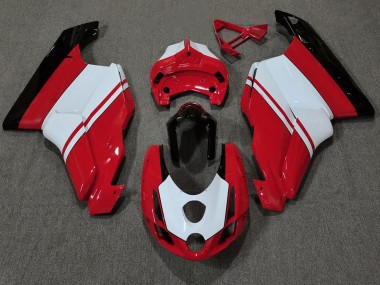 Gloss Red & White 2003-2004 Ducati 749 999 Motorcycle Fairings