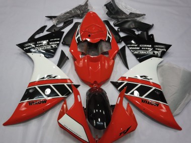 Gloss Red White and Black 2013-2014 Yamaha R1 Motorcycle Fairings