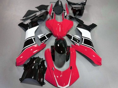 Gloss Red White and Black 2015-2019 Yamaha R1 Motorcycle Fairings