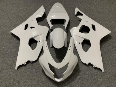 Gloss White 2004-2005 Suzuki GSXR 600-750 Motorcycle Fairings