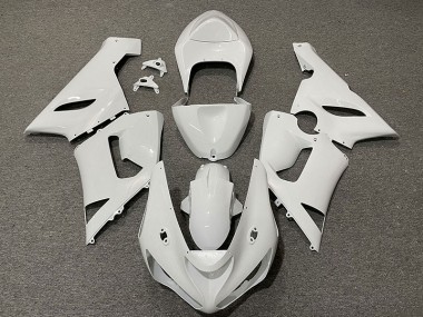 Gloss White 2005-2006 Kawasaki ZX6R Motorcycle Fairings