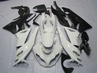 Gloss White 2009-2012 Kawasaki ZX6R Motorcycle Fairings