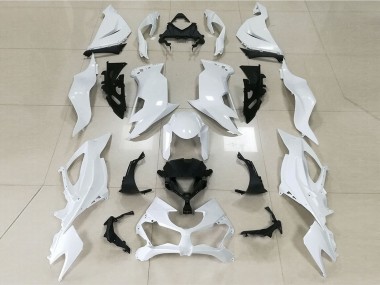 Gloss White 2019-2020 Kawasaki ZX6R Motorcycle Fairings