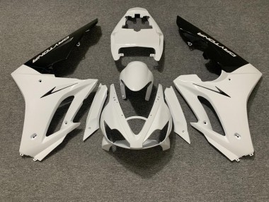 Gloss White and Black 2006-2008 Triumph Daytona 675 Motorcycle Fairings