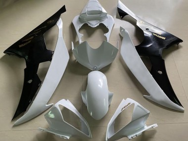 Gloss White and Black & Gold 2008-2016 Yamaha R6 Motorcycle Fairings