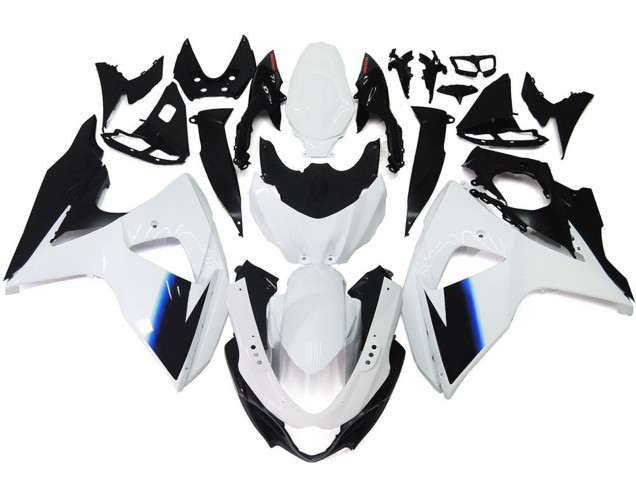 Gloss White and Black with Red logo 2009-2016 Suzuki GSXR 1000 Motorcycle Fairings